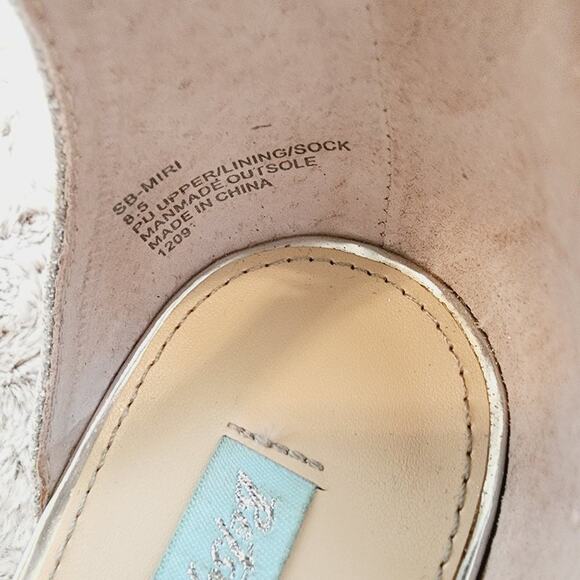 BETSEY JOHNSON WOMENTS MIRI OPEN TOE SPECIAL OCCASION OPEN STRAP SIZE 8.5 - Picture 7 of 13